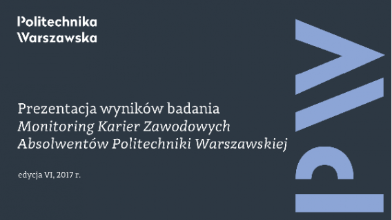 Wyniki badania Monitoring Karier Zawodowych Absolwentów PW Wyniki badania Monitoring Karier Zawodowych Absolwentów PW
