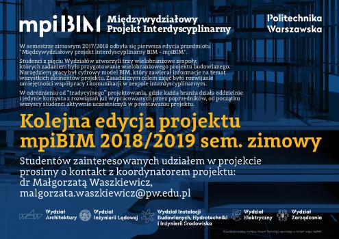 Kolejna edycja mpiBIM już wkrótce Kolejna edycja mpiBIM już wkrótce